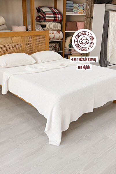 sutra 100% Cotton 4 Layer Muslin Single Pique