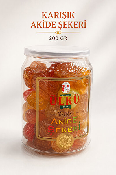 Yılmaz Ülkü Karışık Akide Şekeri 200 Gr (GLİKOZSUZ) Geleneksel Nostaljik Sert...