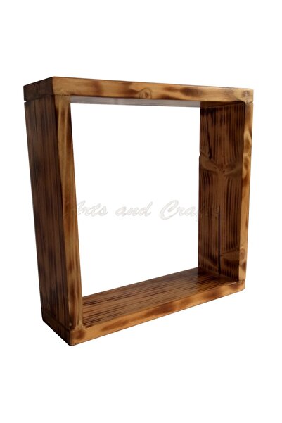 Handmade Square wooden shelf