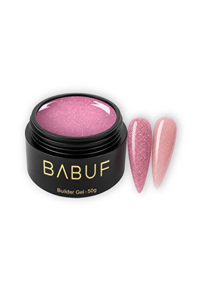 BABUF Gel de construcție reflectiv autonivelant Pink Sparkle GBG8, 50g