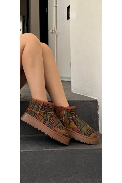 WEB SHOES Kadın Kalın Taban İçi Tüylü BOT
