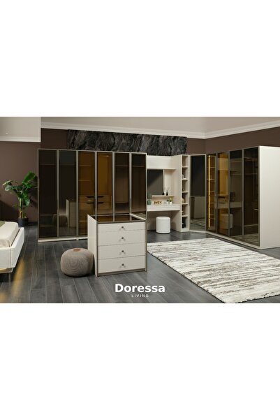 Doressa Living Lena Şifonyer Modüllü Reflekte Köşe Gardırop