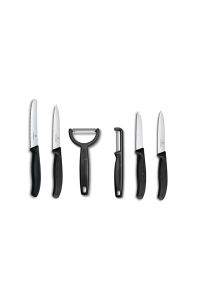 Victorinox VCTGR-SİYAH 6'LI BIÇAK VE SOYACAK SET
