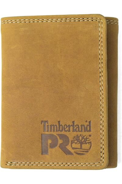 TimberlandPro محفظة من الجلد ثلاثية الطي بتقنية تحديد الهوية بموجات الراديو م...