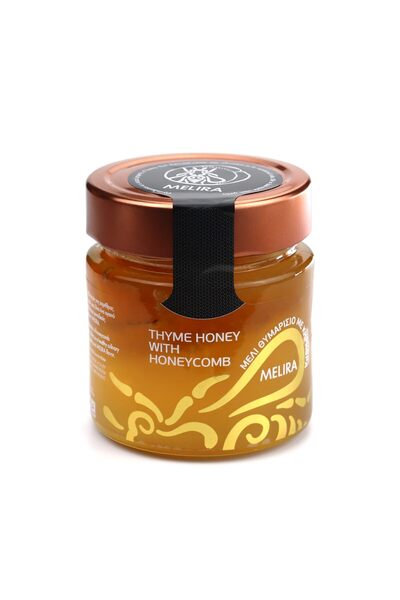 MELIRA Premium Greek Thyme honey with honeycomb 280g