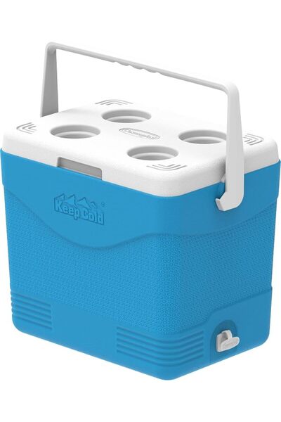 Cosmoplast صندوق التبريد البلاستيكي للرحلات كيب كولد وحفظ الثلج بسعة 24 لتر م...