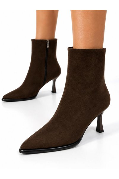 Lölük Moda Short Pointed Heel Boots