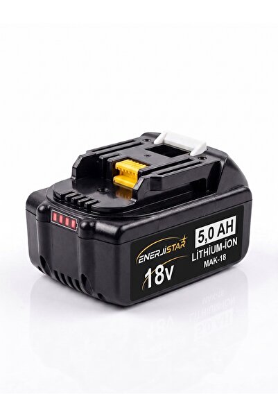 EnerjiStar BL1860B Li-Ion Yedek Akü 18V - 5,0 Ah Kaliteli Pil Tüm Mak uyumlu LXT Aletler İçin Uygun