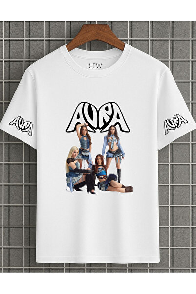 lovver Aura Group Special Design Premium Print 100% Βαμβακερό T-Shirt