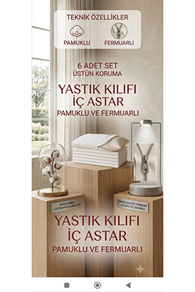 Yastık iç astarı şilte