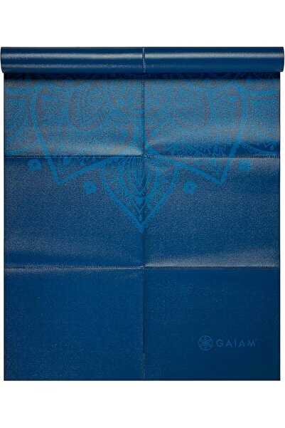 gaiam بساط يوغا قابل للطي وسفري للياقة البدنية والتمارين الرياضية من جايام لج...