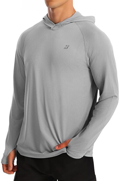 GENERAL Rodbox Men's Uv Sun Protection Long Sleeve Hooded T-Shirts Sun Protec...