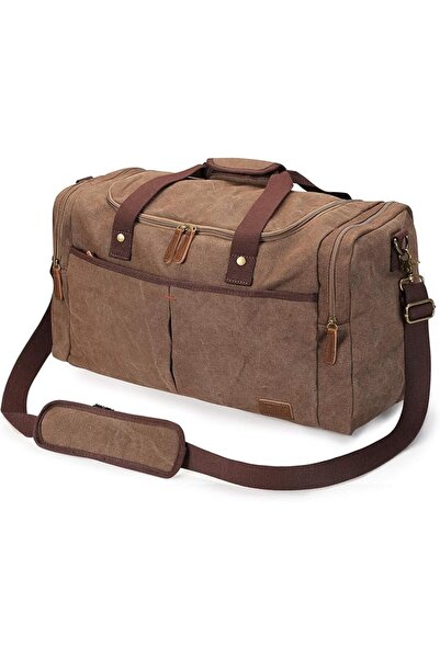 GENERAL S-Zone Men's 65L Weekender Travel Duffel Canvas Bag with Shoe Compart...