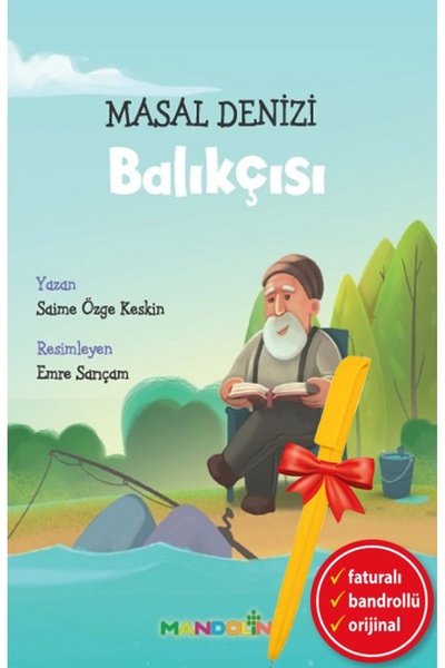 Mandolin Yayınları Alfa Kalem+Masal Denizi Balıkçısı (Saime Özge Keskin)Çocuk...