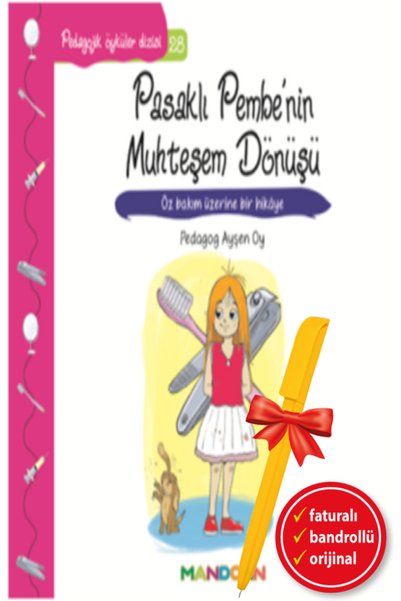 Mandolin Yayınları Alfa Kalem+Pedagojik Öyküler Dizisi 28 Pasaklı Pembe'nin M...