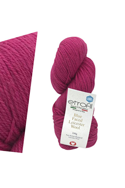 Etrofil Blue Faced Leicester 100% Wool Hand Knitting Yarn 100 Gr 240 Mt Natur...