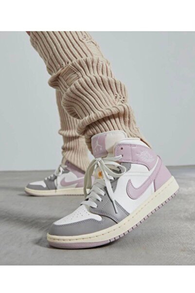 Nike Air Jordan 1 Mid 'Enigma Stone' Spor Ayakkabısı ( SPORTİKS ) DAR KALIPTI...