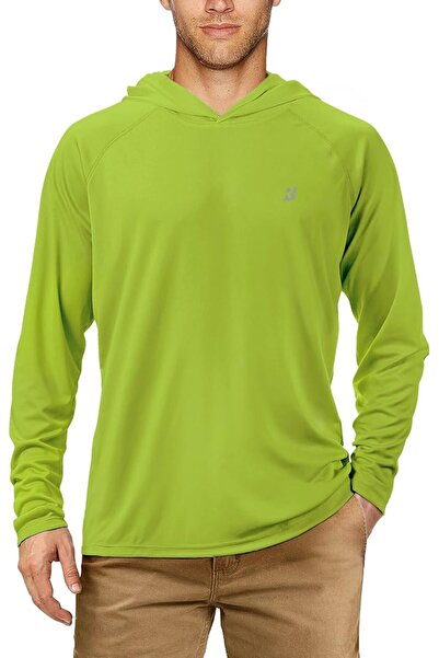 GENERAL Rodbox Men's Uv Sun Protection Long Sleeve Hooded T-Shirts Sun Protec...