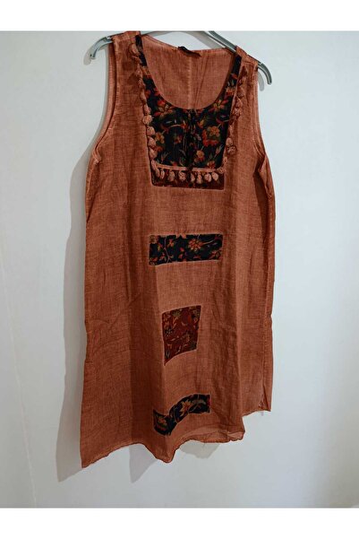 anne moda ankara Dresses - Orange - Jile