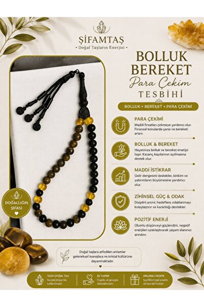 Bolluk Bereket & Para Çekim Doğal Taş Tesbih