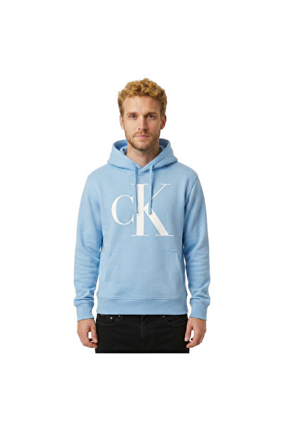 Calvin Klein 40JM835-440 Glacier Lake Erkek Sweatshirt Buz Mavi
