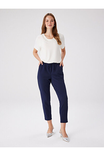 Faik Sönmez Comfort Fit Krep Örme Pantolon W27PNT002