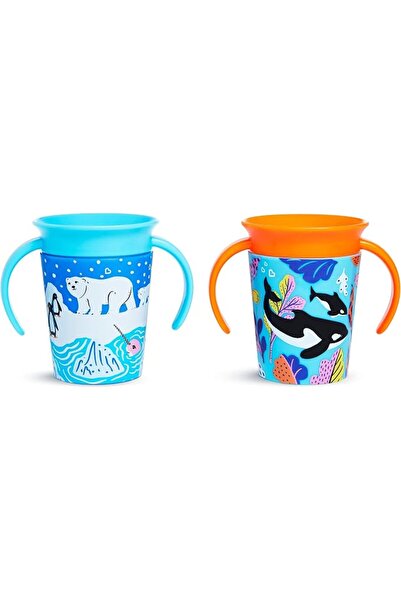 Munchkin Mansekine Miracle 360 Wild Love Training Cup for Children, 2-Pack 6o...