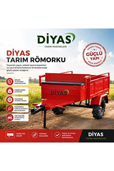 DİYAS Çapa Makinesi römorku