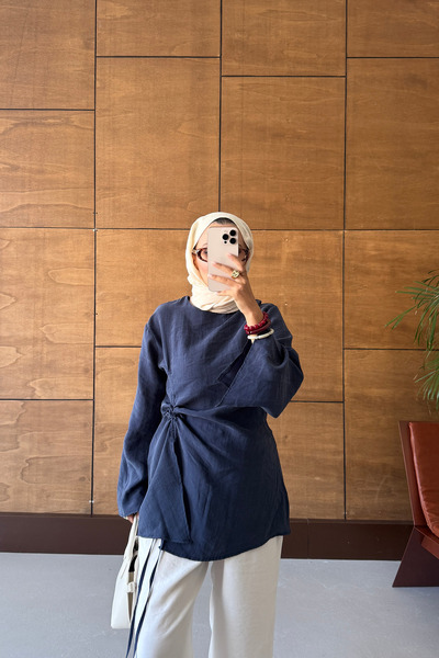 ensade Modest Tunics - Dark blue - Regular fit