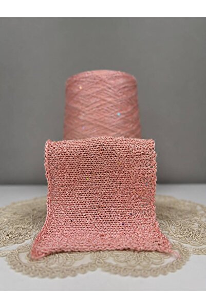 SULTAN İPLİK Pullu Polyester Örgü İpliği 1 KG – Lase Zincir – 4 Nm