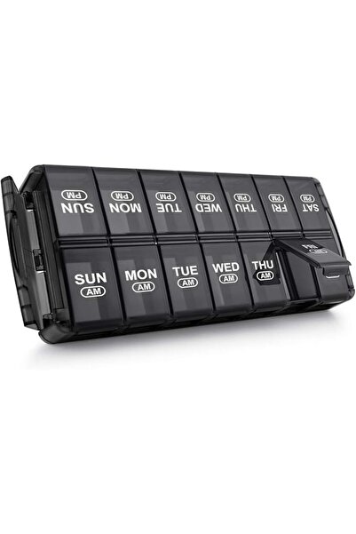 Sukuos Quick-Fill Pill Organizer 2 Times A Day,2020 Version Am Pm Large Weekl...
