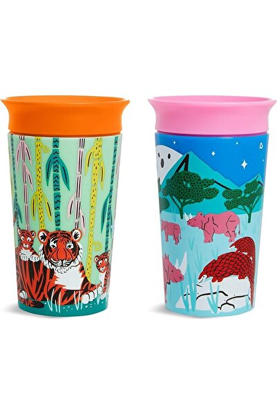 Munchkin Mansekien Miracle 360 Wild Love Training Baby Cup, 6 Oz., 1-Pack, El...