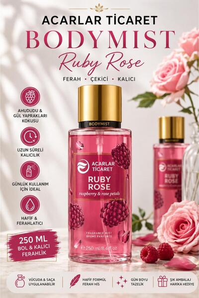 Acarlar Ticaret Vücut Spreyi 250 Ml Ruby Rose