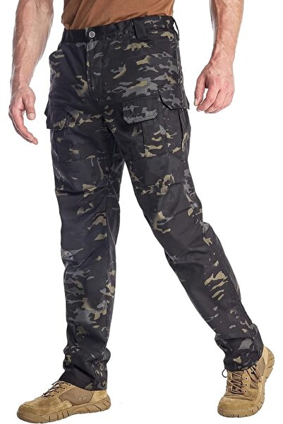 GENERAL Antarctic Men's Large Cargo Pockets Military Tactical Design Pants, D...