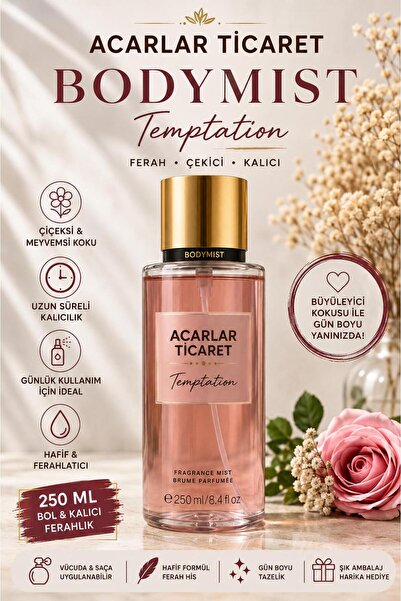 Acarlar Ticaret Vücut Spreyi 250 Ml Temptation