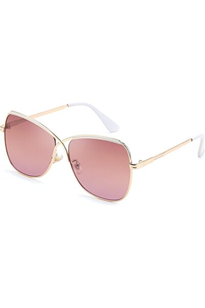 GENERAL Aviator Women's Cute Oversized Cat Eye Butterfly X-Shaped Frame Sungl...