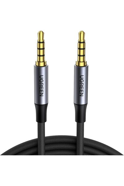GENERAL Yugreen 3.5mm 4 Pole Male to Male Aux Audio Cable for Mic 1m Length