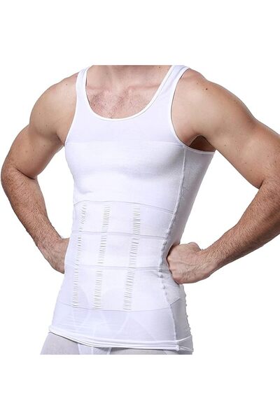 PHCOMRICH Lightweight Slimming Tank Top for Men, Slim Undershirts and Vest fo...