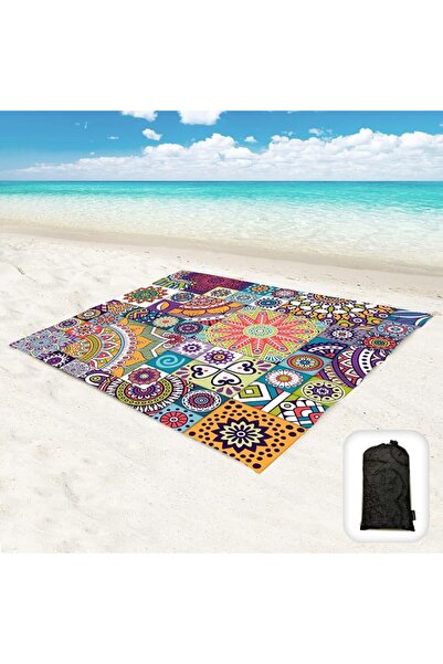 GENERAL Hoyes 2.4X2.15M Oversized Waterproof Sand Proof Beach Blanket, Sand F...