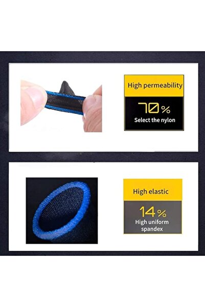 GENERAL Mobile Game Controller Finger Sleeve Sets [6 Packs],Anti-Sweat Breathable Touchscreen Gaming Finger