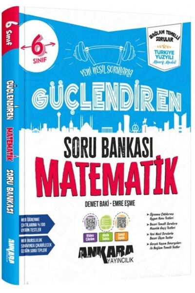 Ankara Kitap Merkezi 6. Sınıf Matematik Güçlendiren Soru Bankası Ankara Yayın...