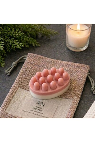aurora naturalis Aurora-Naturalis Handmade Aurora Pink Rose Massage Soap | 10...