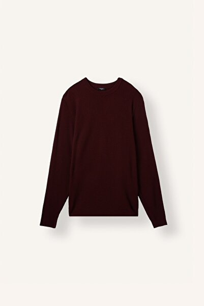 DeFacto Sweaters - Burgundy - Regular fit