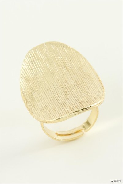 ZERO LAND Concepta Oval Metal (05944) Ring Yellow