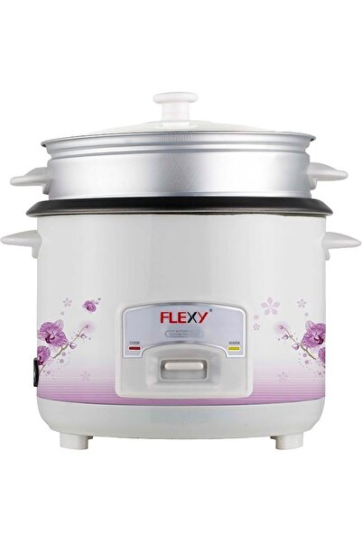 flexy جهاز طهي الارز الكهربائي 1000 واط مع وعاء بخاري بسعة 2.8 لتر من فليكسي®...