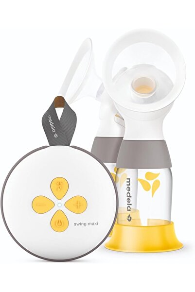 Medela مضخة سوينج ماكسي الكهربائية المزدوجة - قابلة لإعادة الشحن عبر USB - ال...