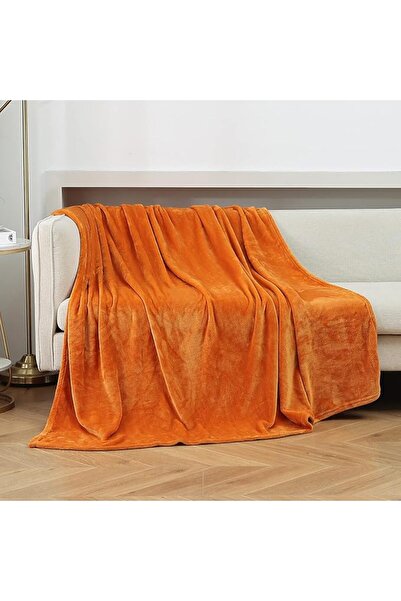 GENERAL Dark Blue Fleece Velvet Blanket (123× 147cm), Super Cozy and Soft Fla...