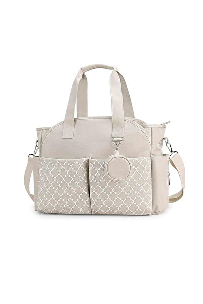 GENERAL Large Capacity Diaper Bag with Pacifier Case and Changing Mat Multi-F...