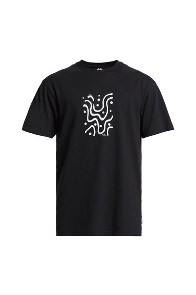 Quiksilver Ανδρικό Κοντομάνικο Μπλουζάκι με Φαλαινοκαρχαρία S