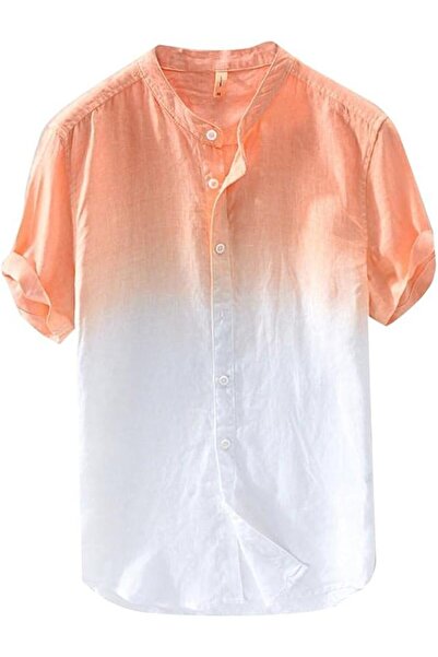 GENERAL Mens Short Sleeve Button Down Shirt Men's Hawaiian Shirt